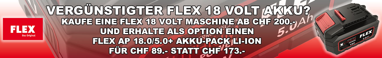 Vergünstigter Flex 18 Volt Akku?