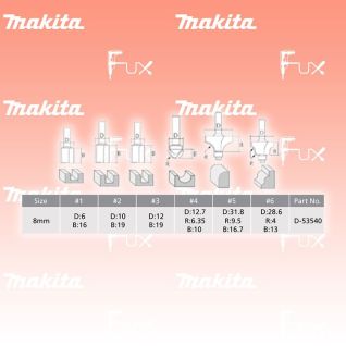 Makita Fräser Set - 6 Stk