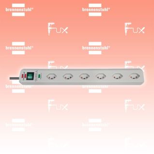 Brennenstuhl Eco-Line Steckdosenleiste 6-fach