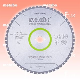 Metabo Kreissägeblatt 305 mm professional